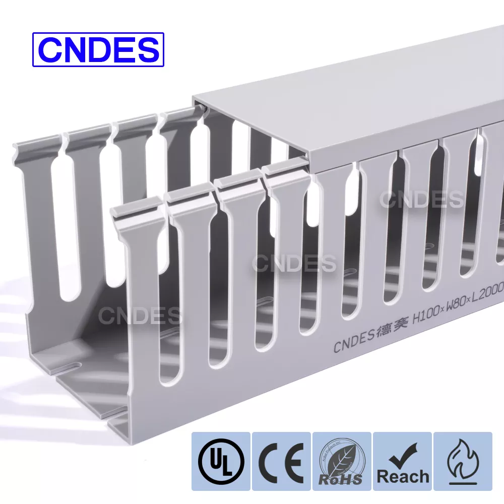 Canalina flessibile in PVC scanalato 100×80