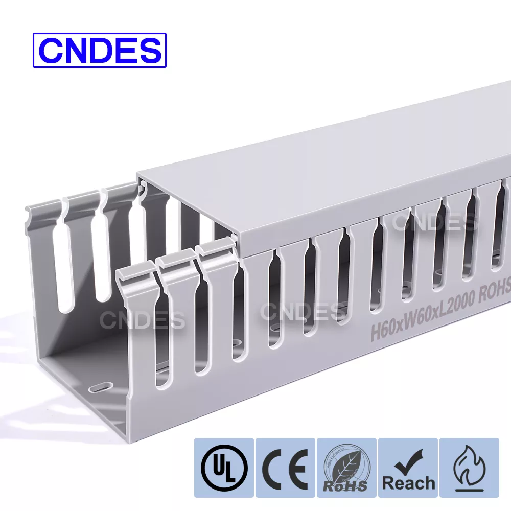 Canalina portacavi per armadio elettrico in PVC 60×60