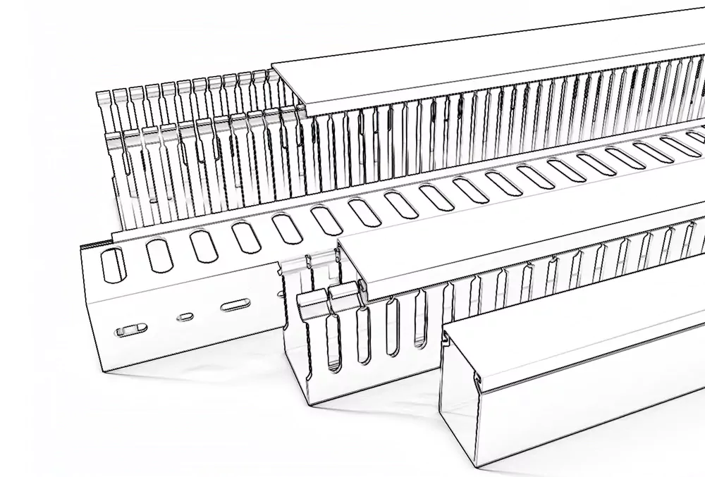 Canali di cablaggio in PVC personalizzati
