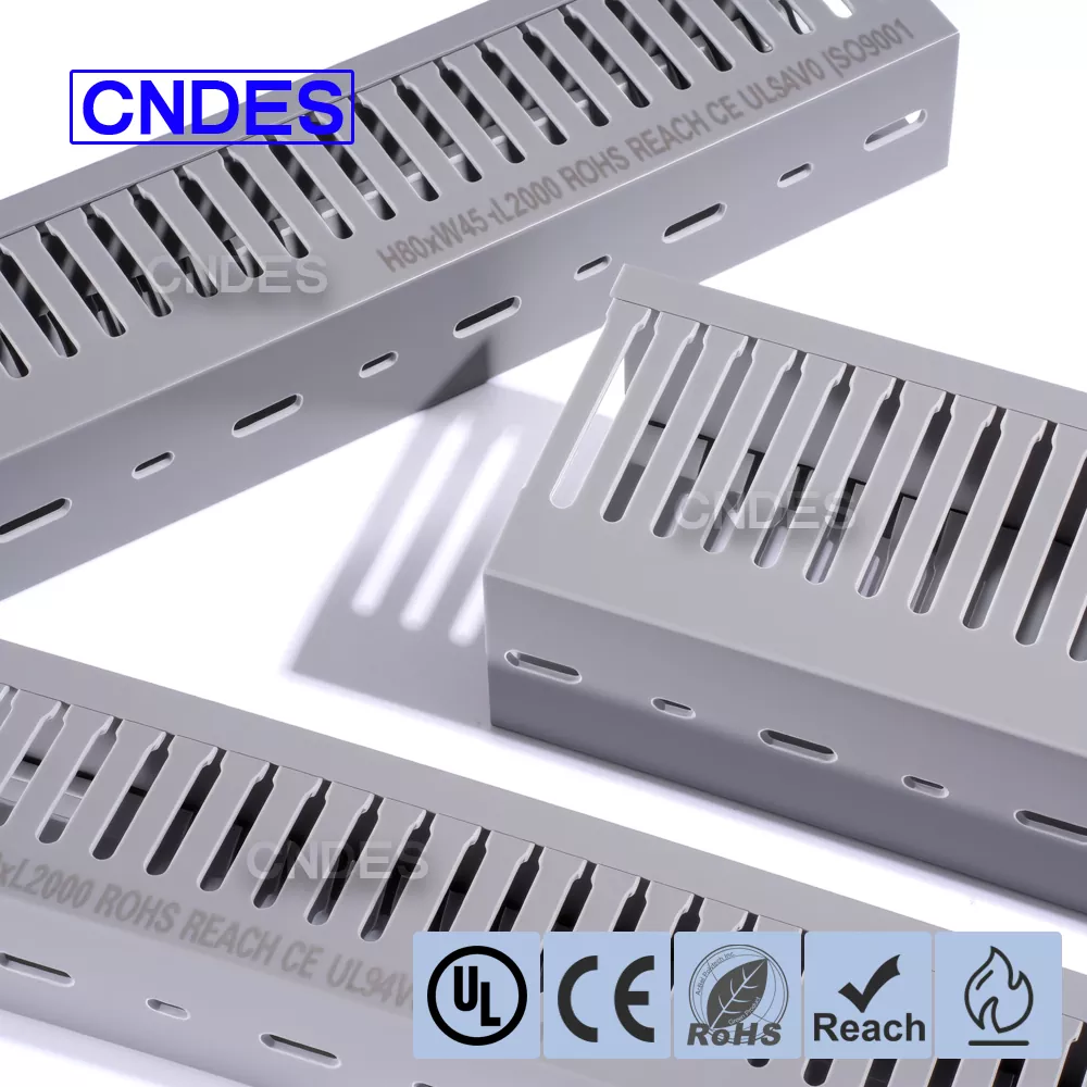 Canalina di cablaggio per cavo con fessura stretta in PVC